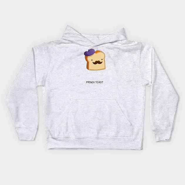 French Toast Kids Hoodie by Punderful Comics